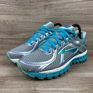 Brooks GTS 16 Women's Blue & Silver Athletic Shoe